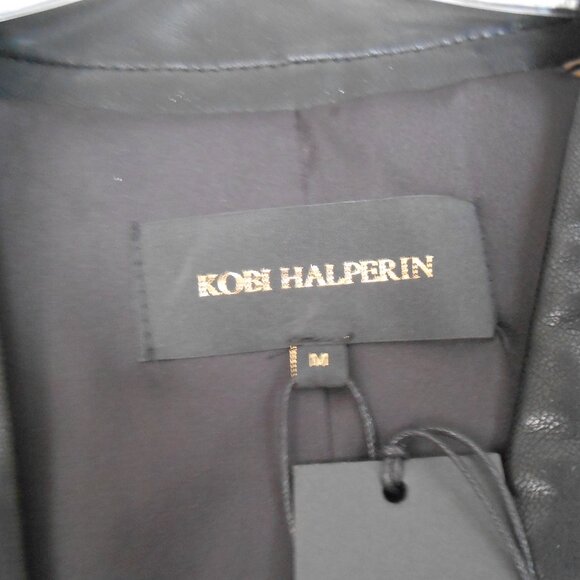 Kobi Halperin Faux Leather Jasmine Coat NWT - Picture 4 of 12